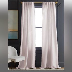 Quince European Linen Curtain vintage blush
